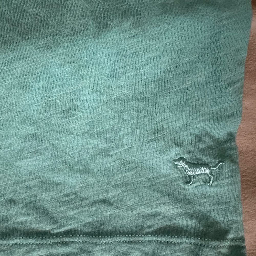 PINK Victoria's Secret Teal V-Neck Tee - Picture 3 of 3